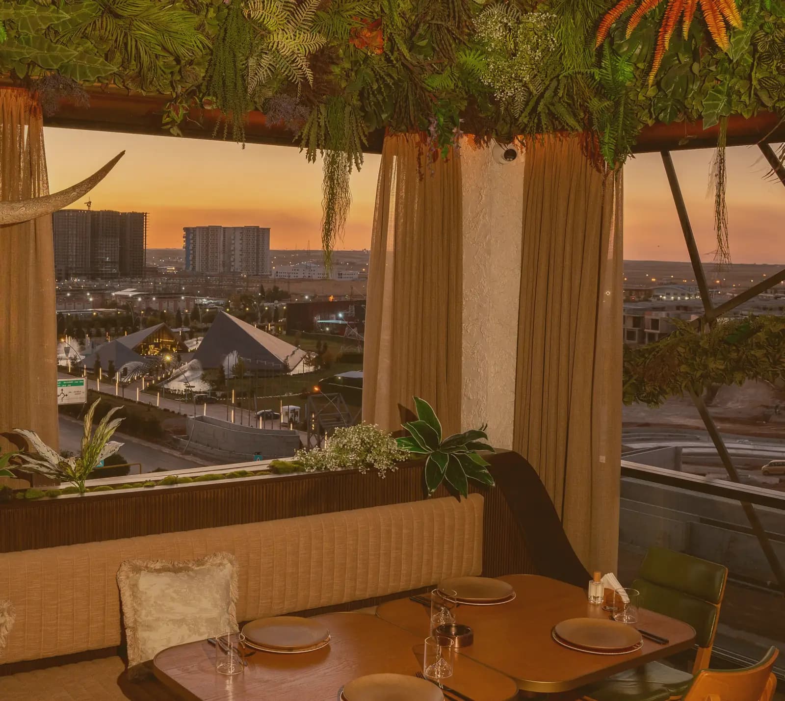 The skyline from the rail